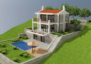 SENJ - Prepared building land with a view of the fortress and the sea