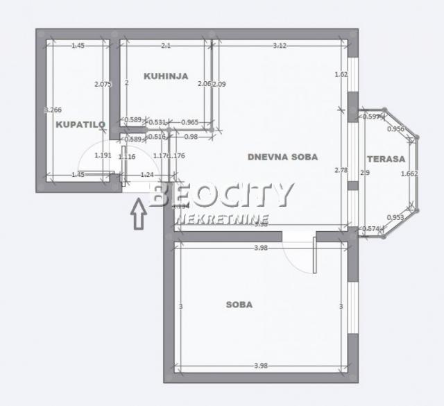 Zvezdara, Mali Mokri Lug, Mikenska , 1. 5, 42m2, 82000EUR