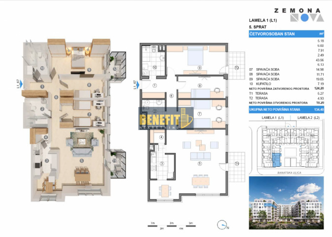 Zemona Nova-prelep 4. 0 stan 134. 40m2