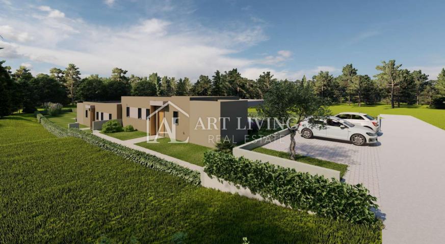 Istra, Poreč, okolica - moderna dvojna kuća s bazenom u novogradnji