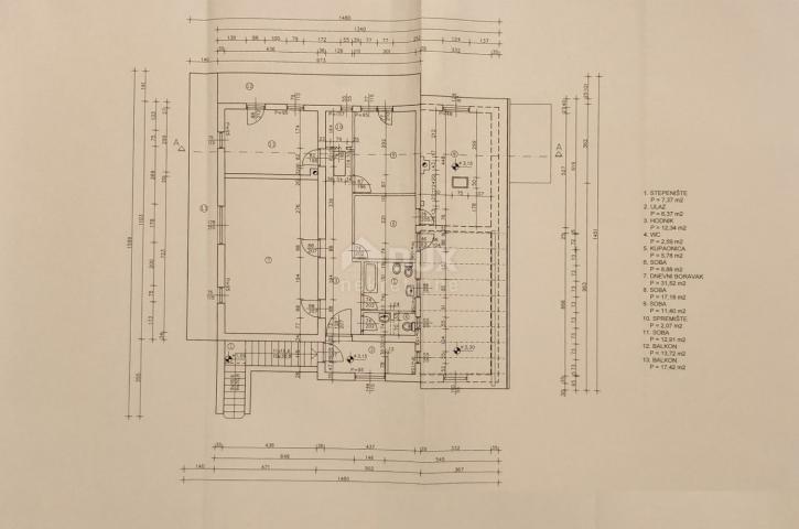 VIŠKOVO, MARČELJI - Wohnung - Etage 150m2, DB+4S, 1. Etage + Umgebung 300m2
