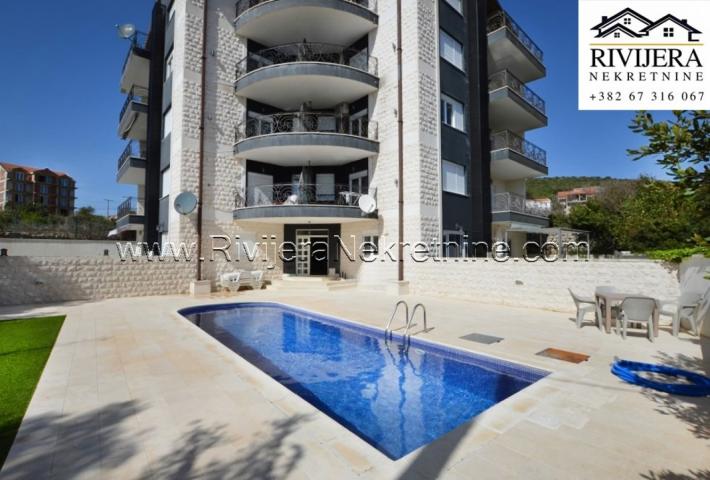 Sale of a two-bedroom apartment with swimming pool Krimovica Kotor