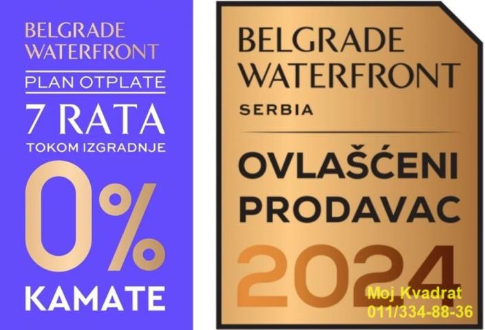 Savski venac, Beograd na vodi - BW Quartet 1, 117m2, useljiv u julu - BEZ PROVIZIJE ZA KUPCE!