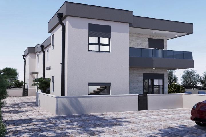 Medulin, Medulin - kvalitetna i moderna duplex kuća A, s grijanim bazenom 30m2 i garažom, NKP 146 m2