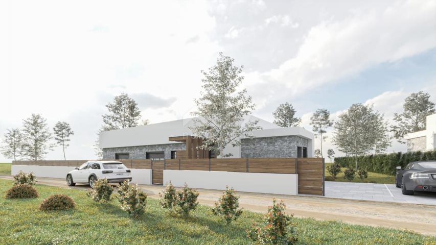ISTRA, BARBAN - Zemljište s građevinskom dozvolom za gradnju 2 vile s plaćenim komunalijama