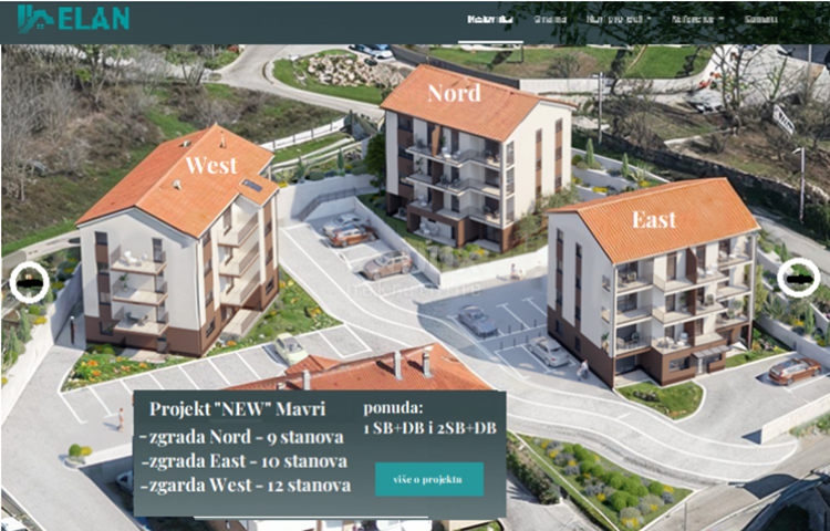 VIŠKOVO, SROKI - Projekt za tri zgrade, 31 stan!