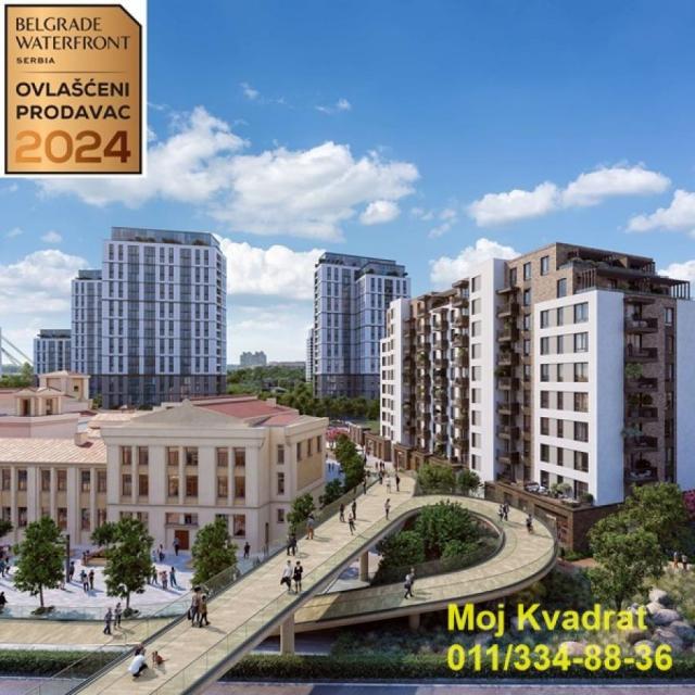 Savski venac, Beograd na vodi - BW Vizia, 69m2 -  TROSTRANO ORIJENTISAN - BEZ PROVIZIJE ZA KUPCE!
