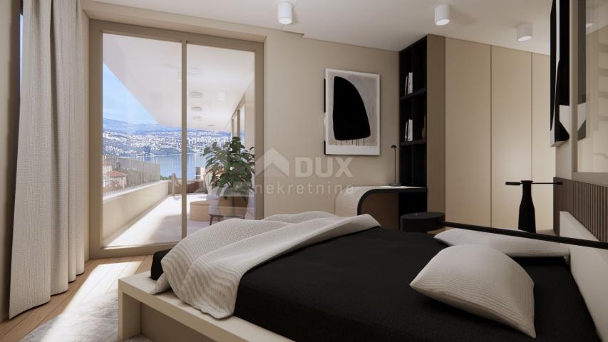 OPATIJA, CENTAR – luksuzan penthouse u centru Opatije, privatna pozicija i krovni bazen, samo 200m o