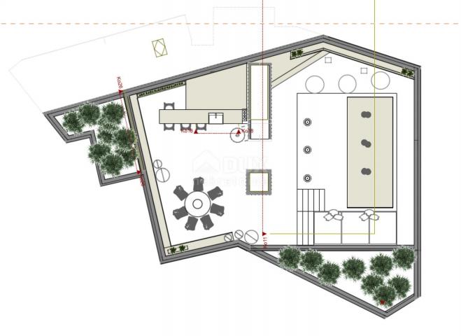 OPATIJA, ZENTRUM – luxuriöses Penthouse im Zentrum von Opatija, private Lage und Dachpool, nur 200 m