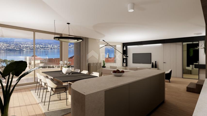 OPATIJA, ZENTRUM – luxuriöses Penthouse im Zentrum von Opatija, private Lage und Dachpool, nur 200 m