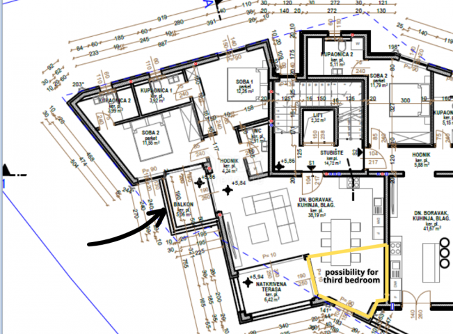 OPATIJA, ZENTRUM – größere Wohnung in einem luxuriösen Neubau mit Aussicht und Garage, nur 200 m vom