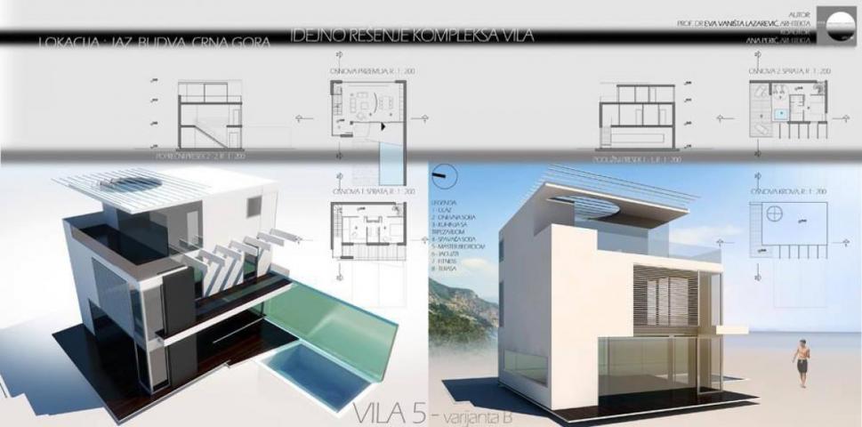 Urbanized land for sale, 955 m2 (GBA: 825 m2), Budva