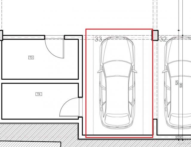 Apartment in development with garage