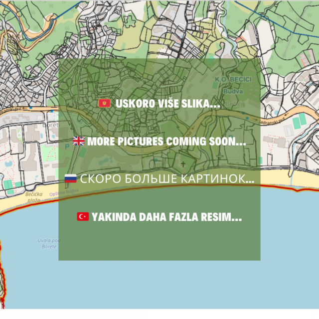 Urbanized plot for sale, 2000 m2, Budva, Zagora