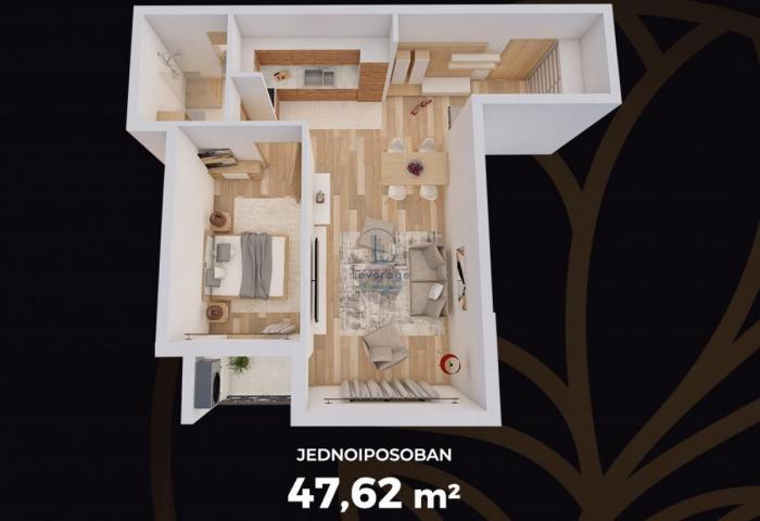 Lux novogradnja Trošarina, 47. 62 m2 cena + PDV