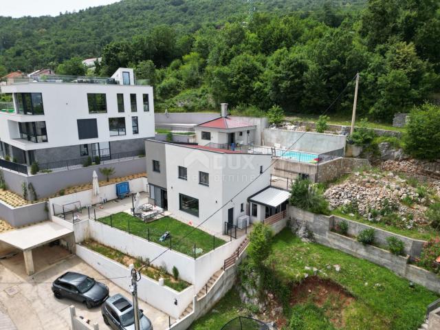 OPATIJA, BREGI - Einfamilienhaus 180m2 mit Panoramablick auf das Meer + Garten 600m2