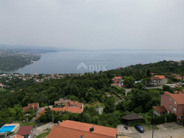 OPATIJA, BREGI - detached house 180m2 with a panoramic view of the sea + garden 600m2