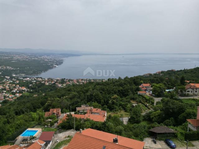 OPATIJA, BREGI - detached house 180m2 with a panoramic view of the sea + garden 600m2