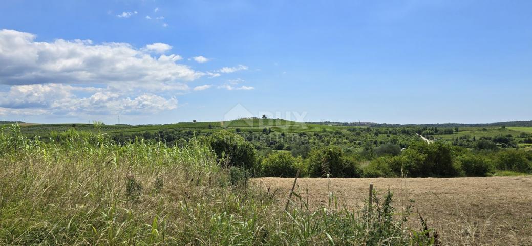 ISTRIEN, BUJE - Baugrundstück am Rande der Bauzone, Panoramablick