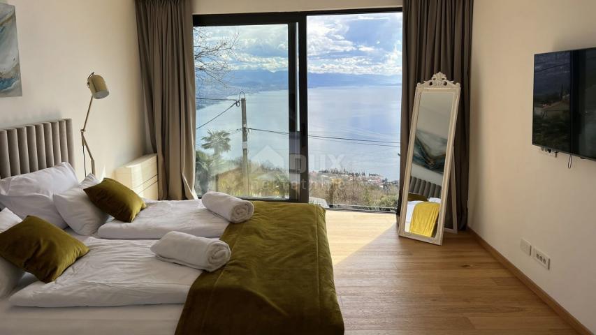 OPATIJA, BREGI – freistehende exklusive Villa mit Pool – Neubau mit Panoramablick auf das Meer!!! GE