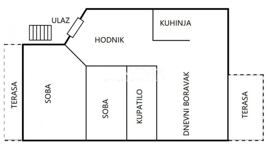 Kompletno uređen stan u Medulinu na odličnoj lokaciji sa bazenom