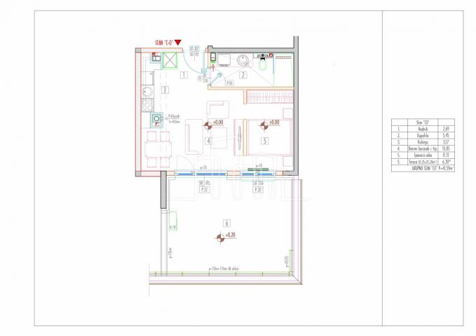 Wohnung Novo Sarajevo, Sarajevo, Grbavička, 77m2