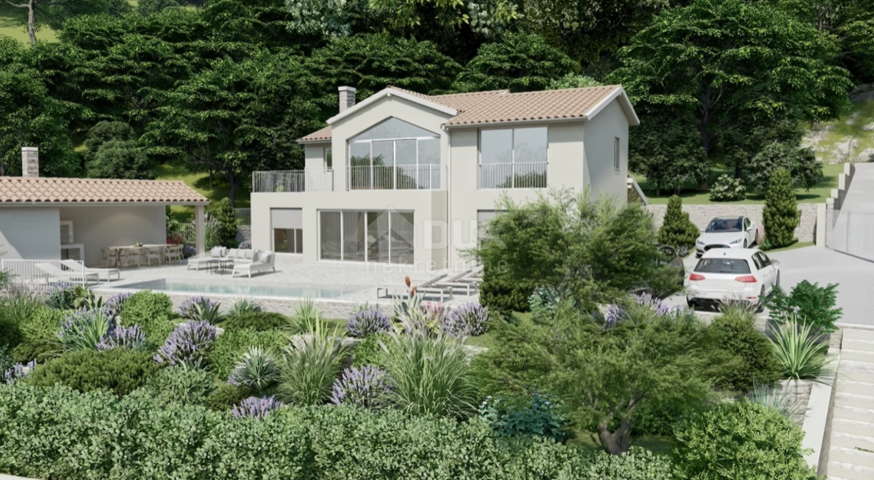 OPATIJA, LOVRAN, IKA - Villa 230 m2 mit Panoramablick auf das Meer und Swimmingpool + angelegter Gar