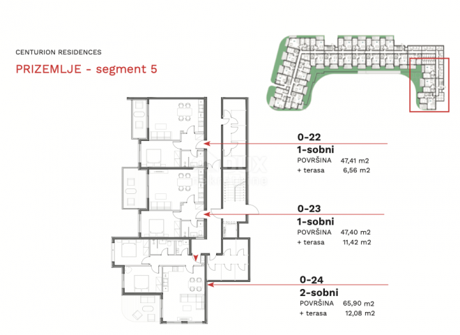 ISTRIA, UMAG - Superb 1 bedroom + bathroom on the ground floor in a new building