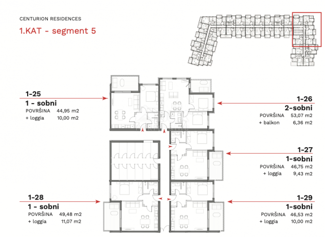 ISTRIA, UMAG - Superb 1 bedroom + bathroom with loggia in a new building