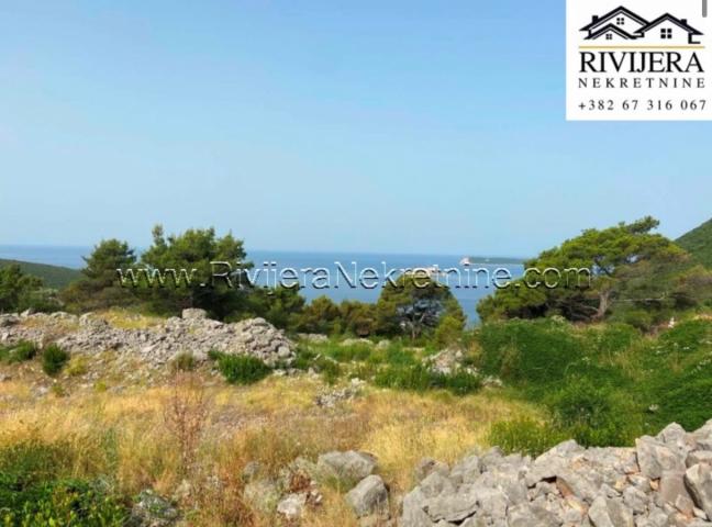 For sale plot with a beautiful sea view in Zanjice, Lustica