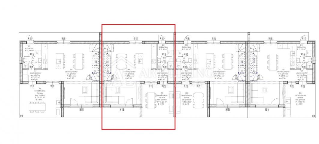 Istrien, Novigrad, Umgebung – Modernes Reihenhaus in ruhiger und schöner Lage – NEUBAU