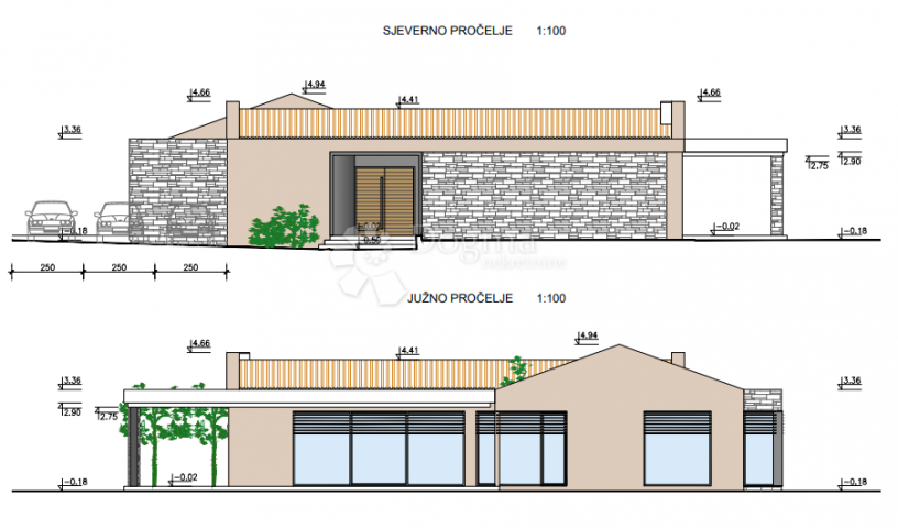 Grundstück Buje, 1.000m2