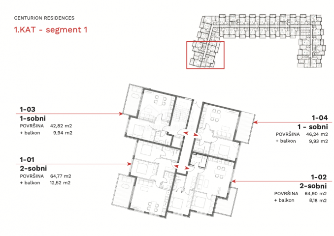 ISTRIA, UMAG - Superb 2 bedroom + bathroom with balcony in a new building