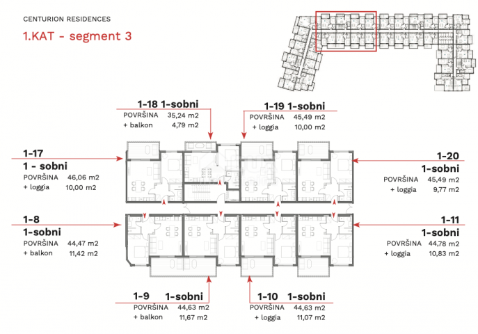 ISTRIA, UMAG - Superb 1 bedroom + bathroom with balcony in a new building