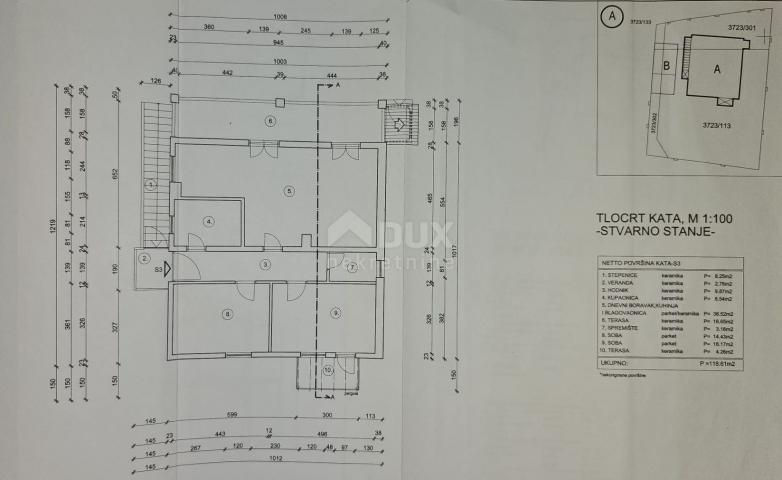 ISTRA, PULA - Obnovljena obiteljska apartmanska kuća na mirnoj lokaciji