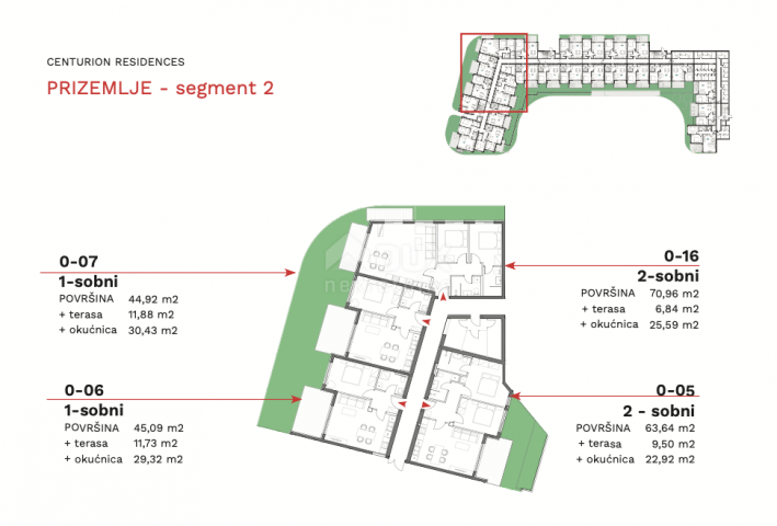 ISTRIA, UMAG - Superb 2 bedroom + bathroom with a garden in a new building