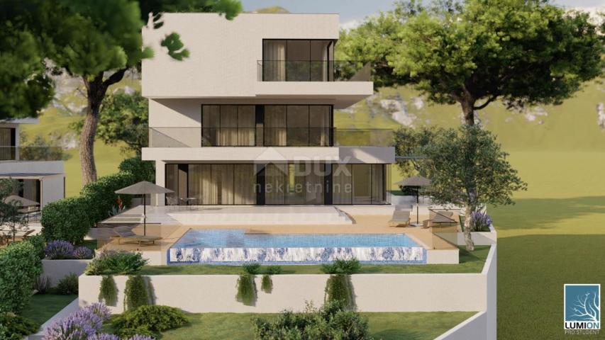 DALMATIA ROGOZNICA Luxury villas under construction with a panoramic view