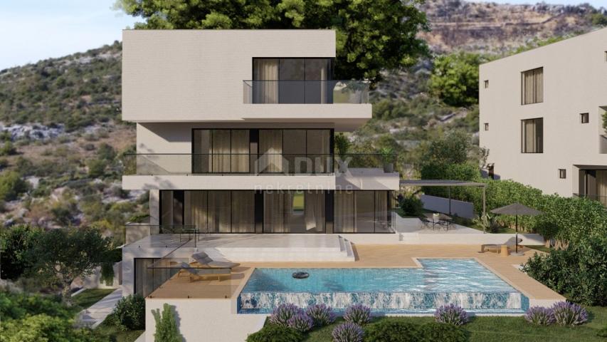 DALMATIA ROGOZNICA Luxury villas under construction with a panoramic view