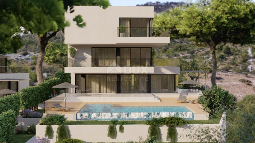 DALMATIA ROGOZNICA Luxury villas under construction with a panoramic view