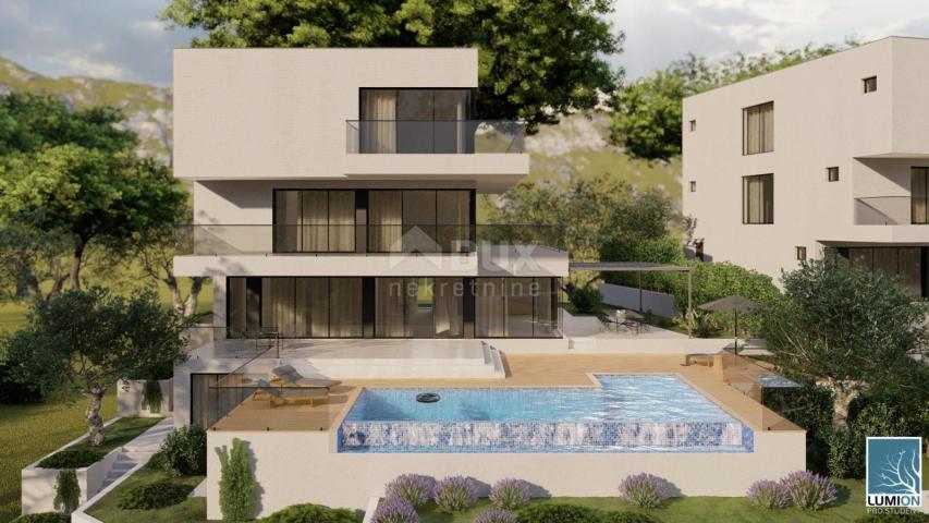 DALMATIA ROGOZNICA Luxury villas under construction with a panoramic view