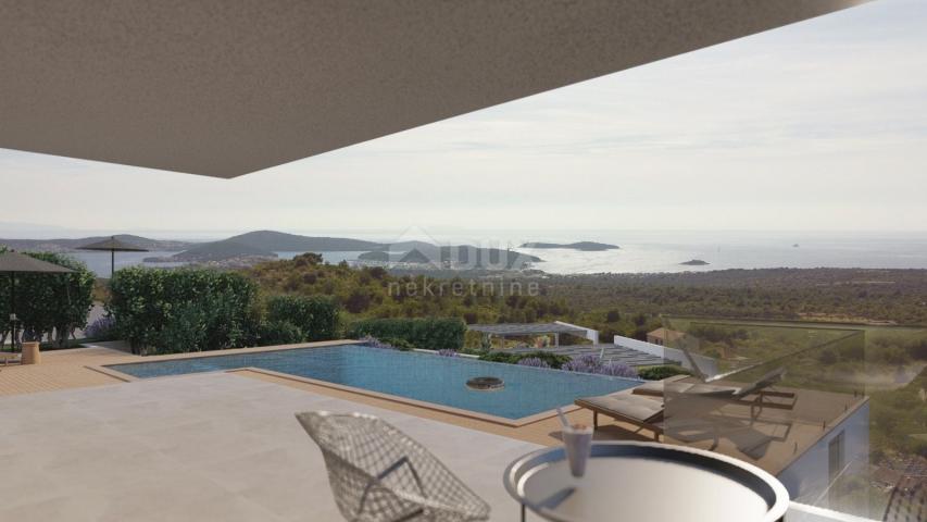 DALMATIA ROGOZNICA Luxury villas under construction with a panoramic view