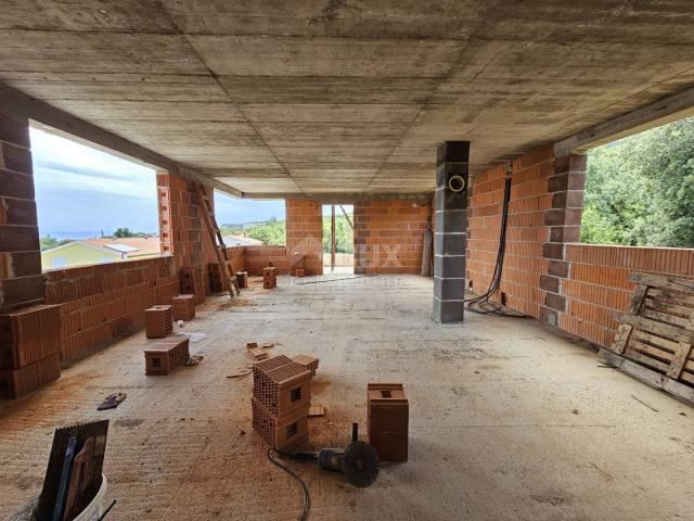 ISTRA, RABAC - Moderna novogradnja s panoramskim pogledom na more