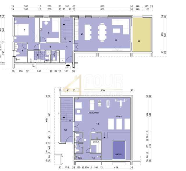 Wohnung Volosko, Opatija, 144,79m2