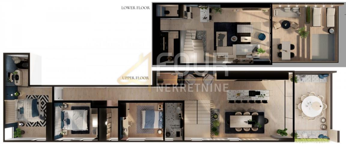 Flat Volosko, Opatija, 156,35m2