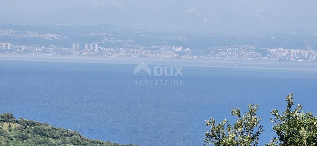 ISTRIEN, RABAC, UMGEBUNG - Baugrundstück mit wunderschönem Blick auf das Meer