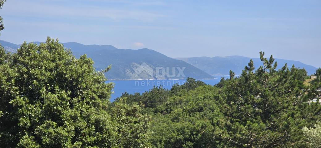 ISTRIEN, RABAC, UMGEBUNG - Baugrundstück mit wunderschönem Blick auf das Meer