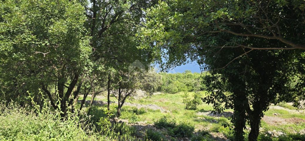 ISTRIA, RABAC, SURROUNDINGS - Building land with a beautiful view of the sea, ideal for building two