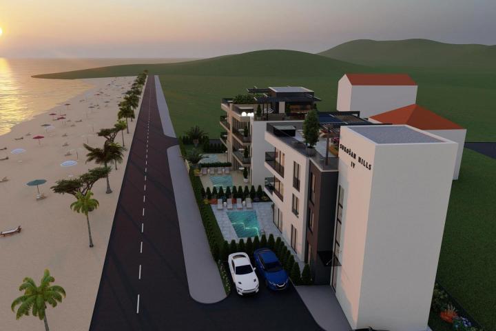 Zadar, Sukošan, penthouse s krovnom terasom, prvi red uz more, NKP  132, 32m2