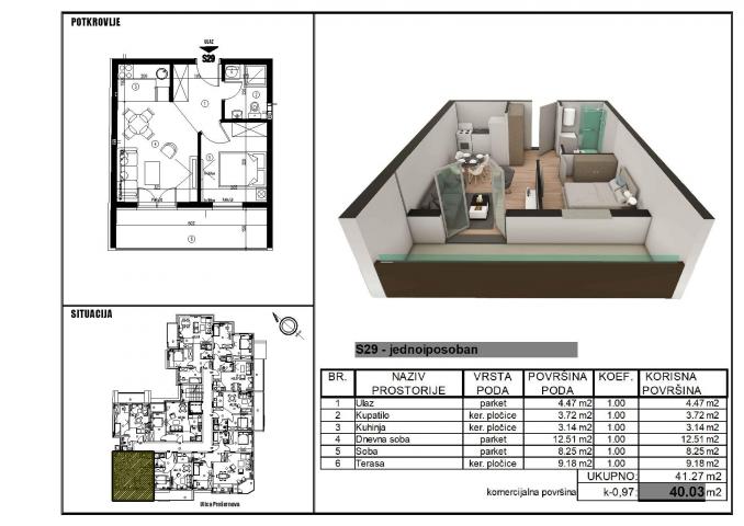 NOVI SAD - TELEP - 39. 62 m2