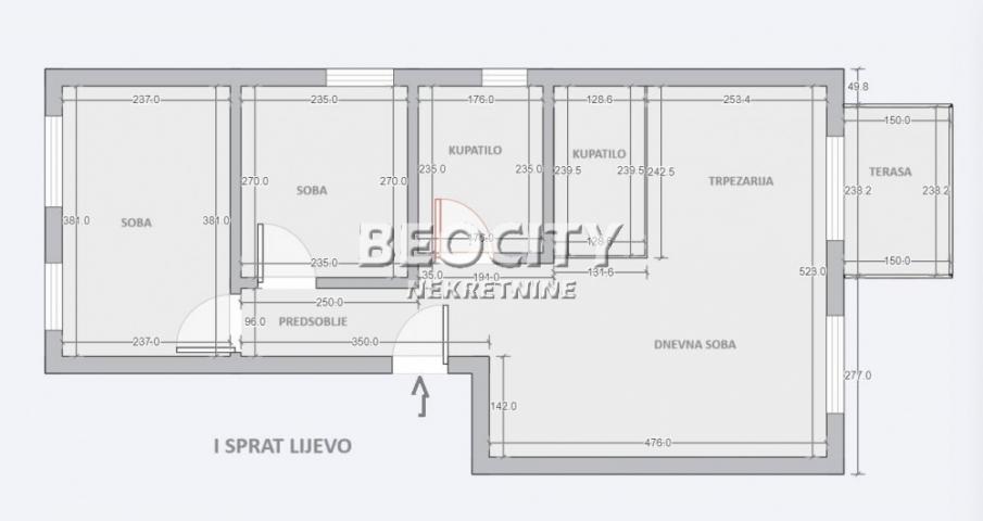 Čukarica, Bele vode, Palisadska 2. deo, 2. 5, 52m2, 100450EUR Uskoro useljivo